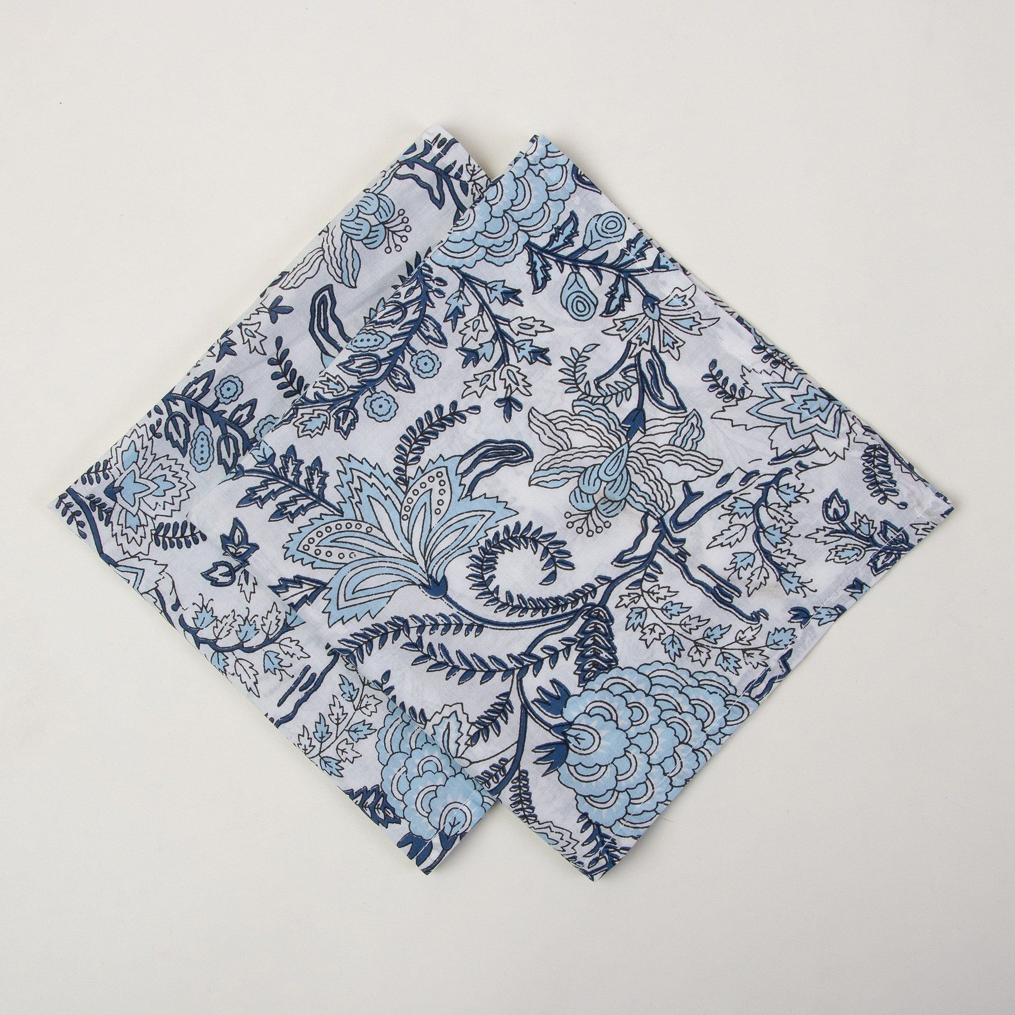 Hand Block Printed Beautiful Soft Cotton Reusable Cloth Napkins
